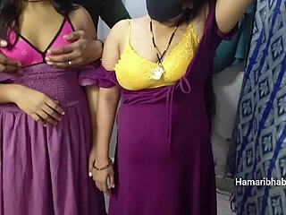 BEST INDIAN THREESOME WITH GROUP SEX ACTION