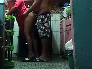 i pound my father-in-law's big-assed housewife wife rough in kitchen while cooking