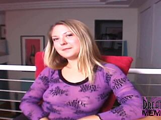 all natural brunette hipster dream girl bares her shaved pussy and perky tits in casting interview