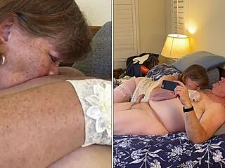 Croatian granny Carmen Angel deepthroats cock like a heavenly gilf cougar
