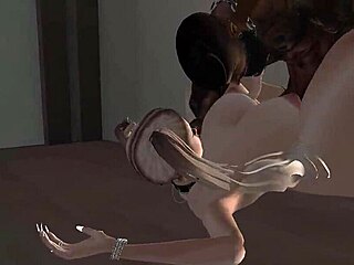 3D Game Slut Gets Raw Hardcore Sex Action