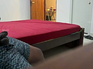flashing my hard cock at indian maid poornima handjob tease