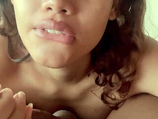 skinny horny teen rides black cock with natural tits bouncing wildly