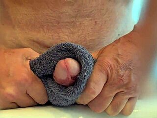Intimate close-up of solo masturbation building to powerful release