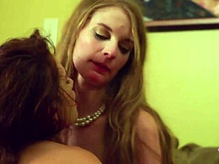 long day at work ends with friend's lesbian pussy lick and kiss