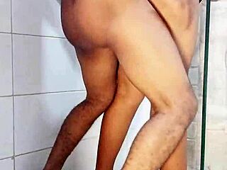 first time bathroom fuck with hot roommate turns wild