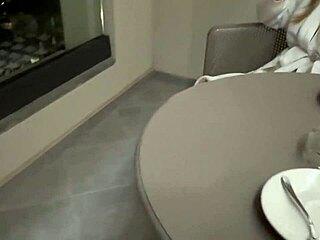 delivery guy bends me over and pounds my fat ass pussy hard before creampie explosion
