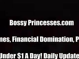 Dominant findom princess drains every penny from your wallet in humiliating cash fetish session