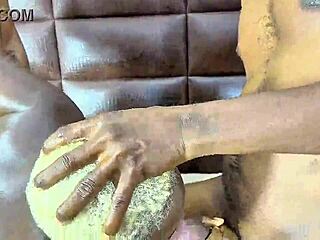 What happens when an ebony slut joins a wild fivesome