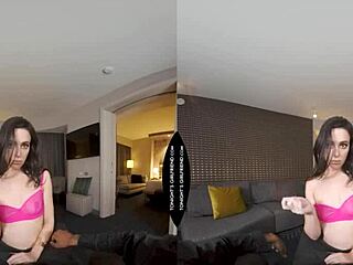 Sexy petite babe rides her fans big black cock