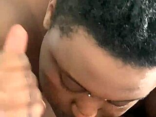 Doggystyle blowjob with big black cock at home