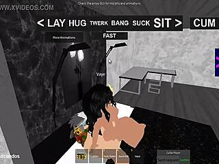 Fucking an asian teen 18+ in roblox condohub game