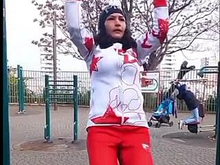tildzo serbian pornstar trained to tease outdoors in public