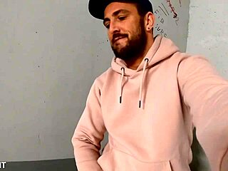 mathieu ferhati jerks cock in parking lot alone