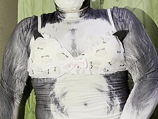 fat husky guy in cute lingerie for gay cosplay