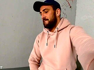 mathieu ferhati jerks cock in parking lot alone