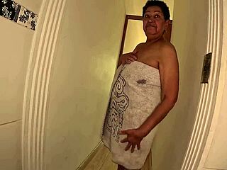 maya hyuga getting ready with 73 year old in bath and backstage