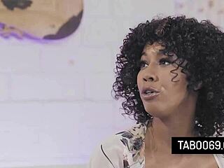 hot black stepmom misty stone has threesome sex with her stepdaughter daya knight and stepson