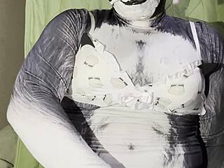 fat husky guy in cute lingerie for gay cosplay