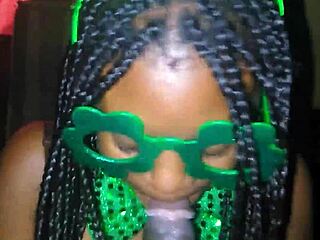 Sloppy Ebony Deepthroat Holiday