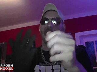 Prollking xxl alpha bad guy sniffs sneakers and socks