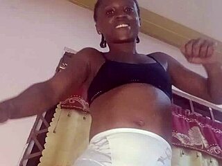 Crazybitch shows her shaved pussy in shorts