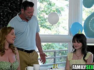 Unexpected meeting with best friend's step parents at home