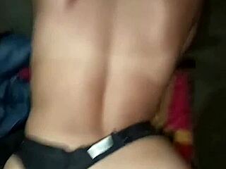 Curvy indian wife rides hard in doggy